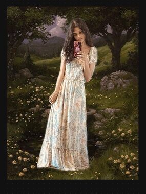 Baltic Born cottagecore puff sleeve floral maxi dress romantic flowy